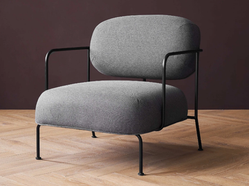 BEATLES - Upholstered fabric easy chair with armrests by grado design - view 3